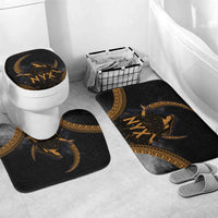 Greek Mythology Nyx Bathroom Set Starry Night Classical Art Greek Key Pattern