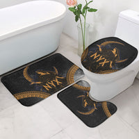 Greek Mythology Nyx Bathroom Set Starry Night Classical Art Greek Key Pattern