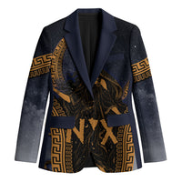 Greek Mythology Nyx Blazer Starry Night Classical Art Greek Key Pattern