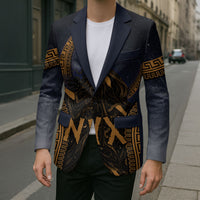 Greek Mythology Nyx Blazer Starry Night Classical Art Greek Key Pattern