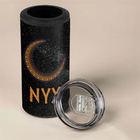 Greek Mythology Nyx 4 in 1 Can Cooler Tumbler Starry Night Classical Art Greek Key Pattern