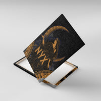 Greek Mythology Nyx Canvas Wall Art Starry Night Classical Art Greek Key Pattern