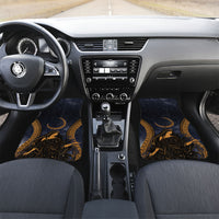 Greek Mythology Nyx Car Mats Starry Night Classical Art Greek Key Pattern