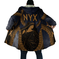 Greek Mythology Nyx Cloak Starry Night Classical Art Greek Key Pattern