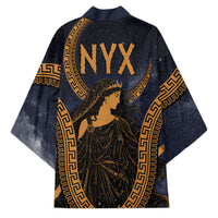 Greek Mythology Nyx Kimono Starry Night Classical Art Greek Key Pattern