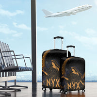 Greek Mythology Nyx Luggage Cover Starry Night Classical Art Greek Key Pattern