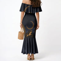 Greek Mythology Nyx Mermaid Dress Starry Night Classical Art Greek Key Pattern