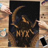 Greek Mythology Nyx Puzzle Starry Night Classical Art Greek Key Pattern