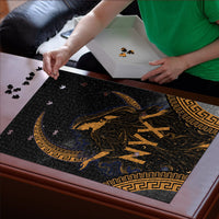 Greek Mythology Nyx Puzzle Starry Night Classical Art Greek Key Pattern