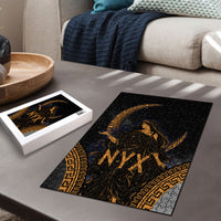 Greek Mythology Nyx Puzzle Starry Night Classical Art Greek Key Pattern