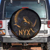 Greek Mythology Nyx Spare Tire Cover Starry Night Classical Art Greek Key Pattern
