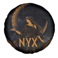 Greek Mythology Nyx Spare Tire Cover Starry Night Classical Art Greek Key Pattern