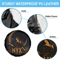 Greek Mythology Nyx Spare Tire Cover Starry Night Classical Art Greek Key Pattern
