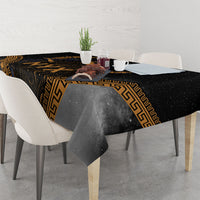 Greek Mythology Nyx Tablecloth Starry Night Classical Art Greek Key Pattern