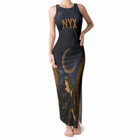 Greek Mythology Nyx Tank Maxi Dress Starry Night Classical Art Greek Key Pattern