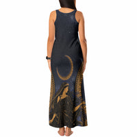 Greek Mythology Nyx Tank Maxi Dress Starry Night Classical Art Greek Key Pattern