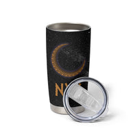 Greek Mythology Nyx Tumbler Cup Starry Night Classical Art Greek Key Pattern