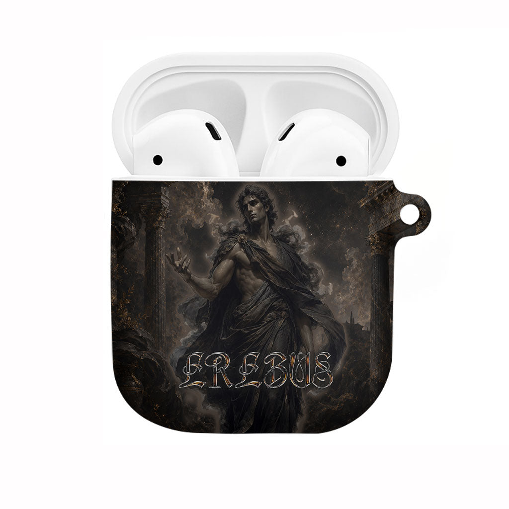 Greek Mythology Erebus AirPods Case God Of Darkness Classical Art Greek Key Pattern