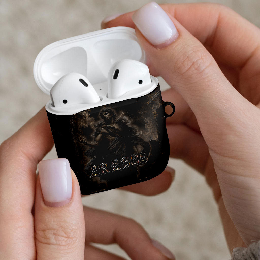 Greek Mythology Erebus AirPods Case God Of Darkness Classical Art Greek Key Pattern