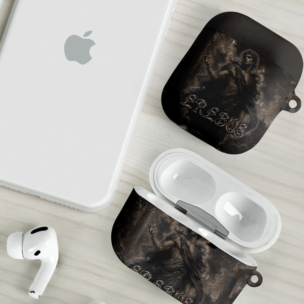 Greek Mythology Erebus AirPods Case God Of Darkness Classical Art Greek Key Pattern