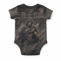 Greek Mythology Erebus Baby Onesie God Of Darkness Classical Art Greek Key Pattern