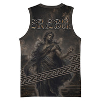 Greek Mythology Erebus Basketball Jersey God Of Darkness Classical Art Greek Key Pattern