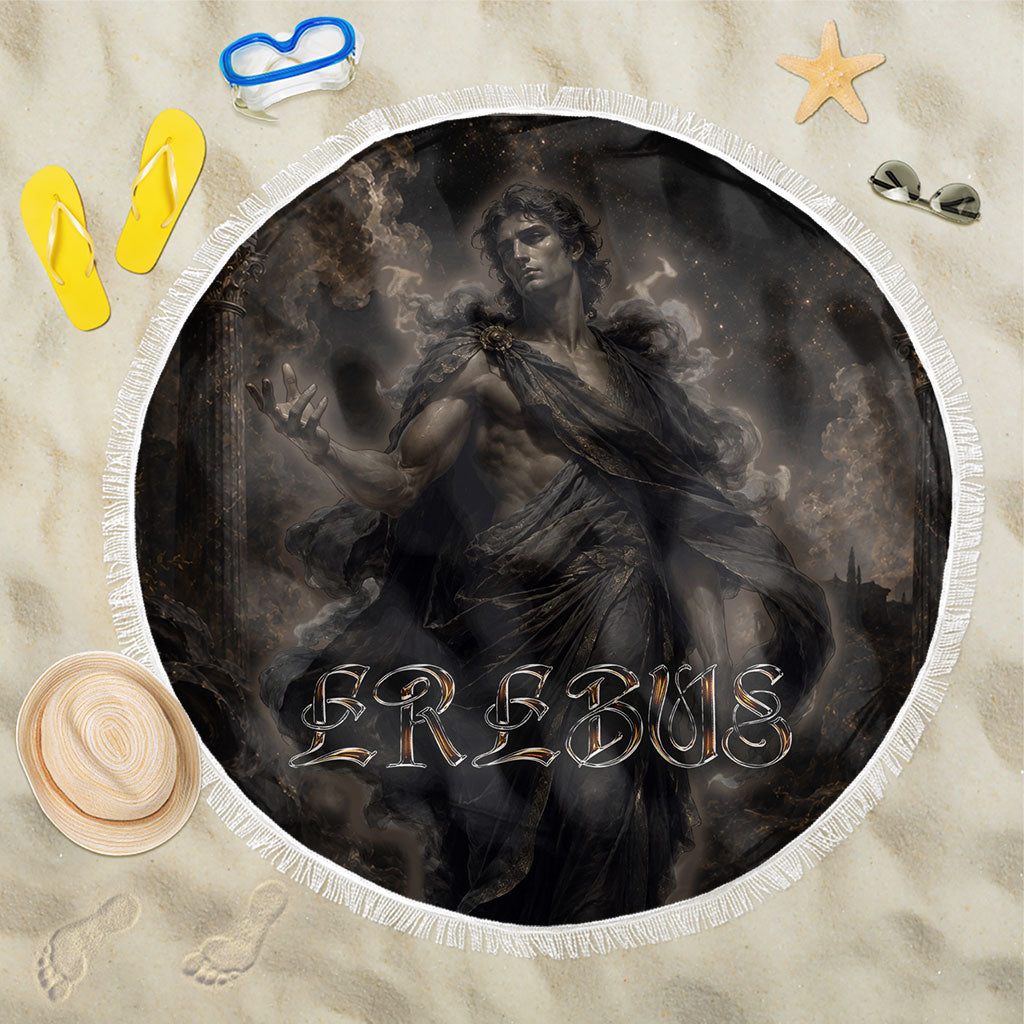 Greek Mythology Erebus Beach Blanket God Of Darkness Classical Art Greek Key Pattern