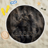Greek Mythology Erebus Beach Blanket God Of Darkness Classical Art Greek Key Pattern