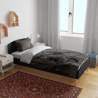 Greek Mythology Erebus Bedding Set God Of Darkness Classical Art Greek Key Pattern