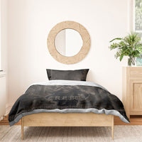 Greek Mythology Erebus Bedding Set God Of Darkness Classical Art Greek Key Pattern