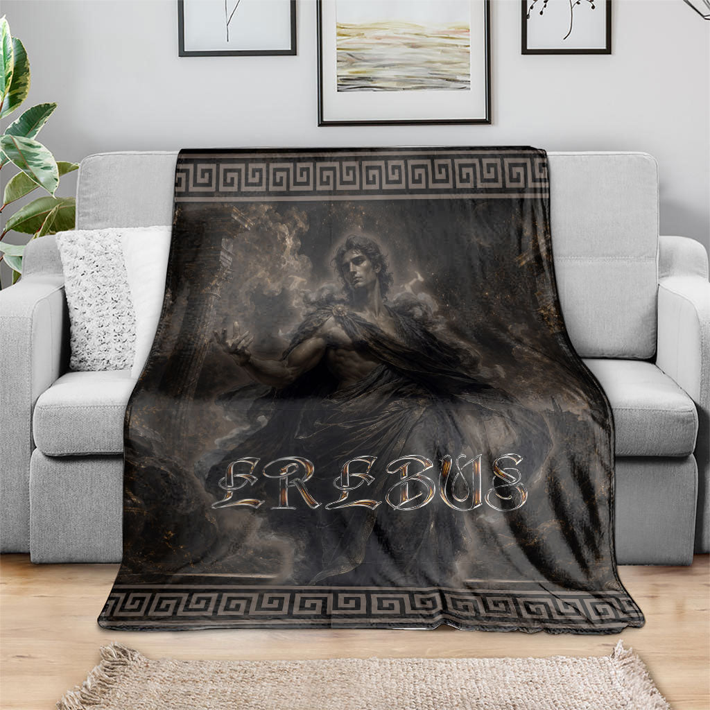 Greek Mythology Erebus Blanket God Of Darkness Classical Art Greek Key Pattern
