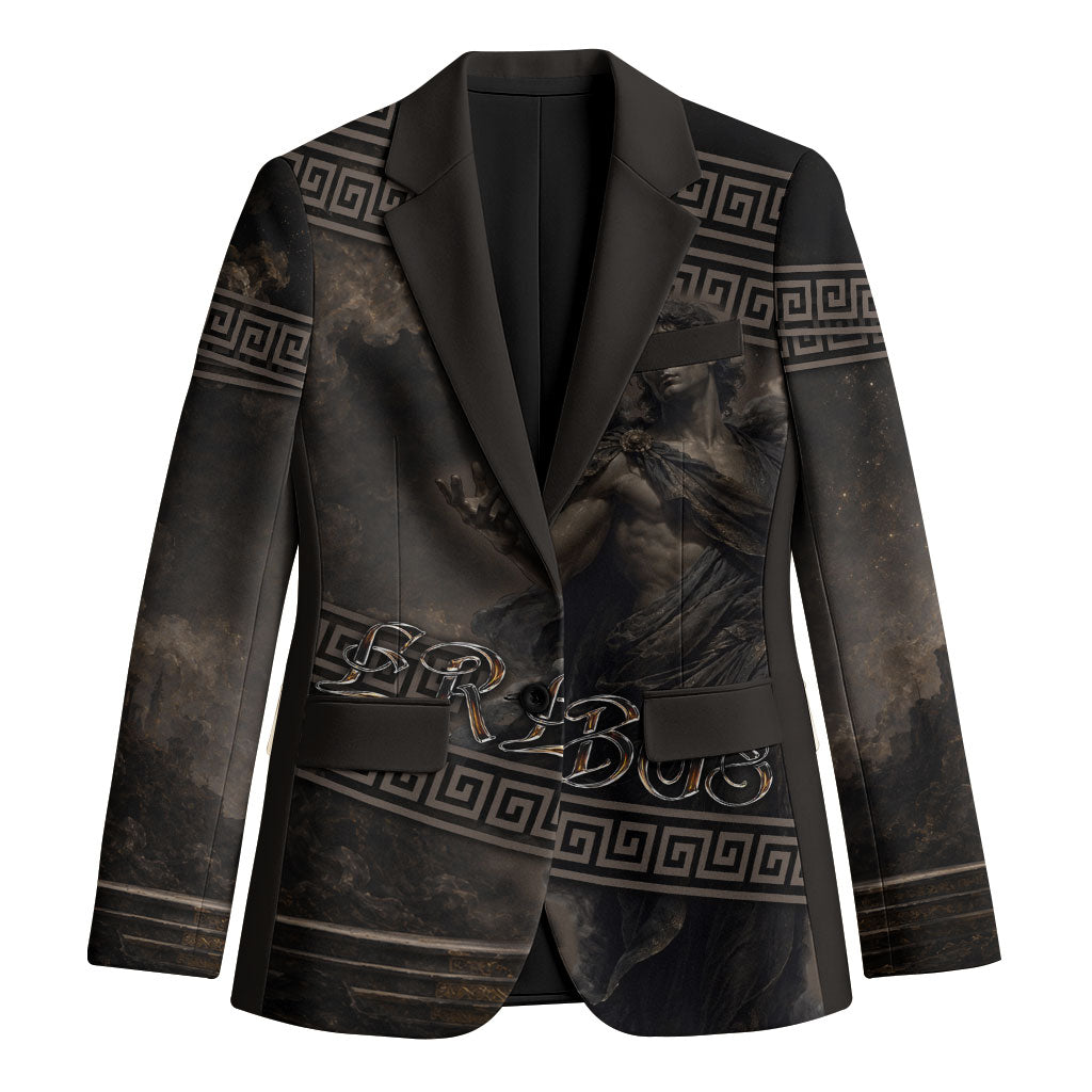 Greek Mythology Erebus Blazer God Of Darkness Classical Art Greek Key Pattern