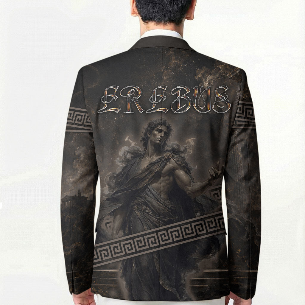 Greek Mythology Erebus Blazer God Of Darkness Classical Art Greek Key Pattern