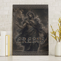 Greek Mythology Erebus Canvas Wall Art God Of Darkness Classical Art Greek Key Pattern