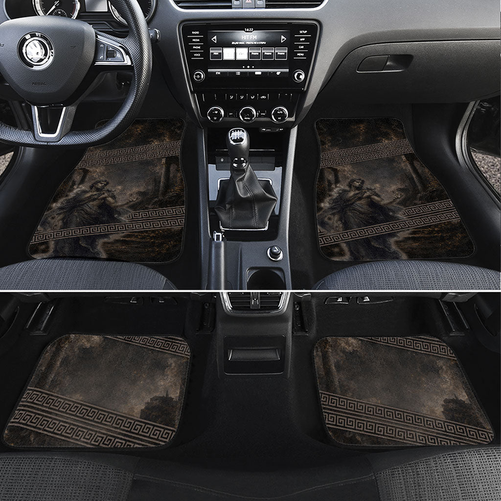 Greek Mythology Erebus Car Mats God Of Darkness Classical Art Greek Key Pattern