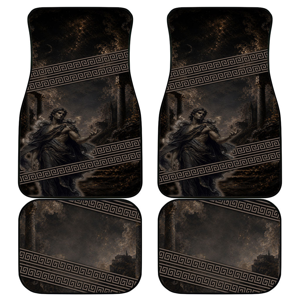 Greek Mythology Erebus Car Mats God Of Darkness Classical Art Greek Key Pattern