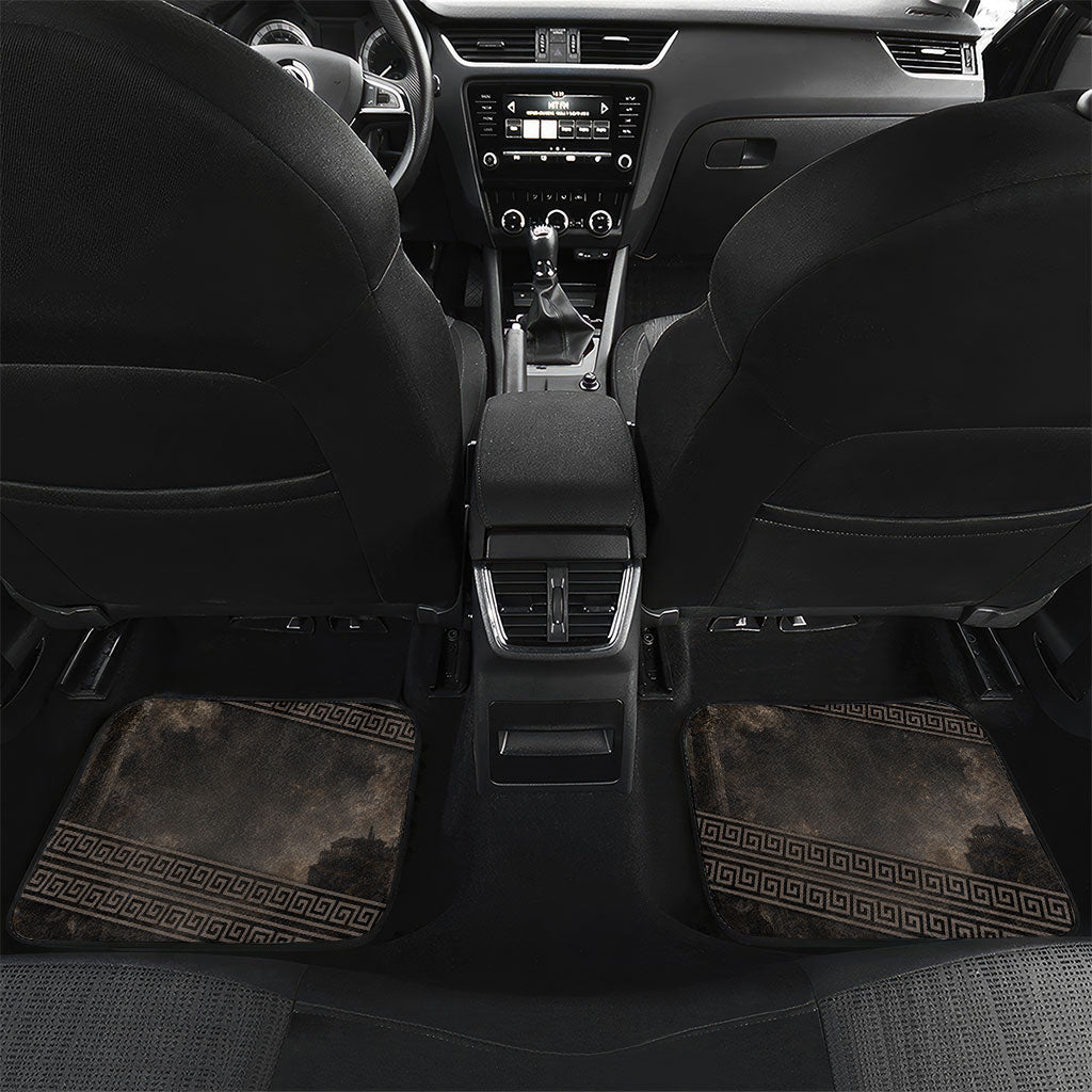 Greek Mythology Erebus Car Mats God Of Darkness Classical Art Greek Key Pattern