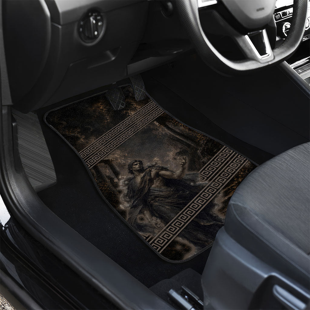 Greek Mythology Erebus Car Mats God Of Darkness Classical Art Greek Key Pattern