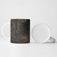 Greek Mythology Erebus Ceramic Mug God Of Darkness Classical Art Greek Key Pattern
