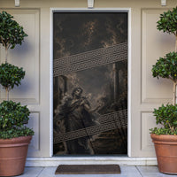 Greek Mythology Erebus Door Cover God Of Darkness Classical Art Greek Key Pattern