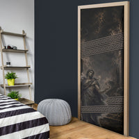 Greek Mythology Erebus Door Cover God Of Darkness Classical Art Greek Key Pattern
