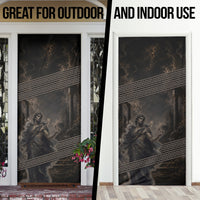 Greek Mythology Erebus Door Cover God Of Darkness Classical Art Greek Key Pattern