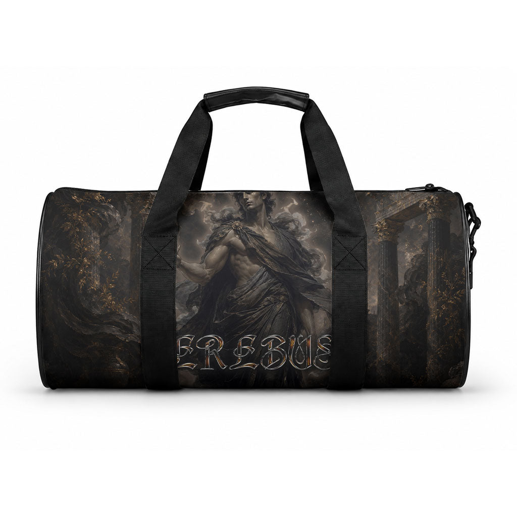 Greek Mythology Erebus Duffle Bag God Of Darkness Classical Art Greek Key Pattern