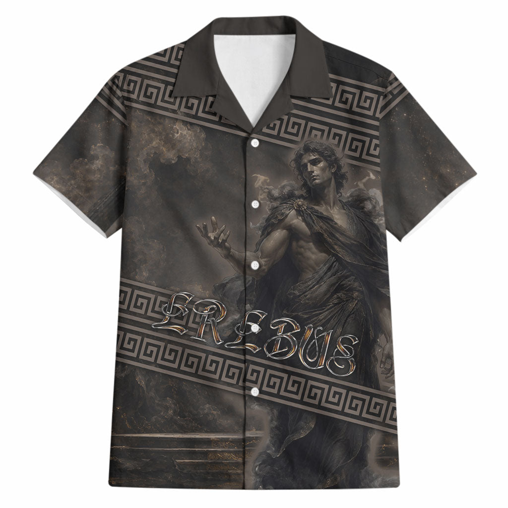 Greek Mythology Erebus Hawaiian Shirt God Of Darkness Classical Art Greek Key Pattern