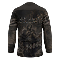 Greek Mythology Erebus Hockey Jersey God Of Darkness Classical Art Greek Key Pattern