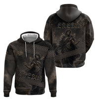 Greek Mythology Erebus Hoodie God Of Darkness Classical Art Greek Key Pattern