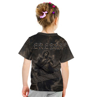 Greek Mythology Erebus Kid T Shirt God Of Darkness Classical Art Greek Key Pattern