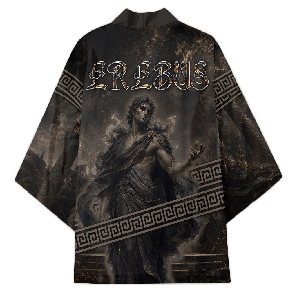 Greek Mythology Erebus Kimono God Of Darkness Classical Art Greek Key Pattern