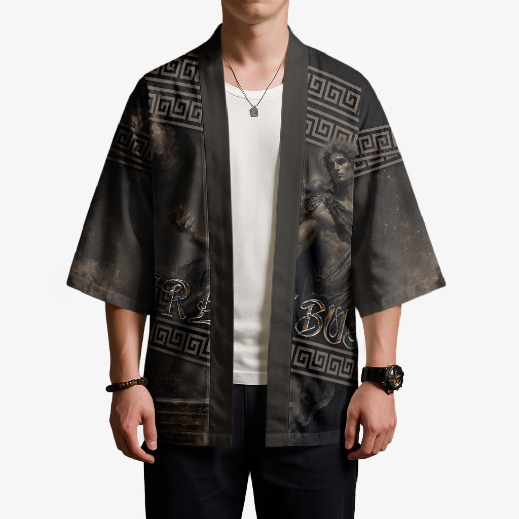 Greek Mythology Erebus Kimono God Of Darkness Classical Art Greek Key Pattern