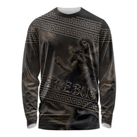 Greek Mythology Erebus Long Sleeve Shirt God Of Darkness Classical Art Greek Key Pattern